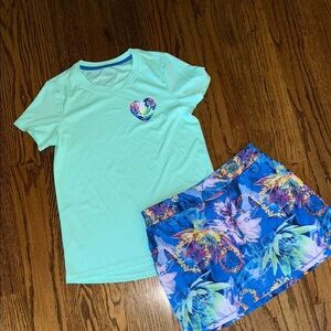 DSG Girls matching top and skort set size Large NWOT perfect for tennis or camp